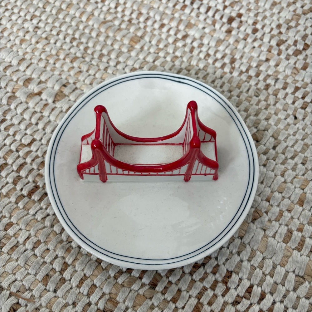 Anthropologie Golden Gate Trinket Dish - Picture 2 of 3